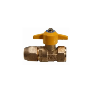 VALVULA PASO GAS CON TUERCA 7/8"